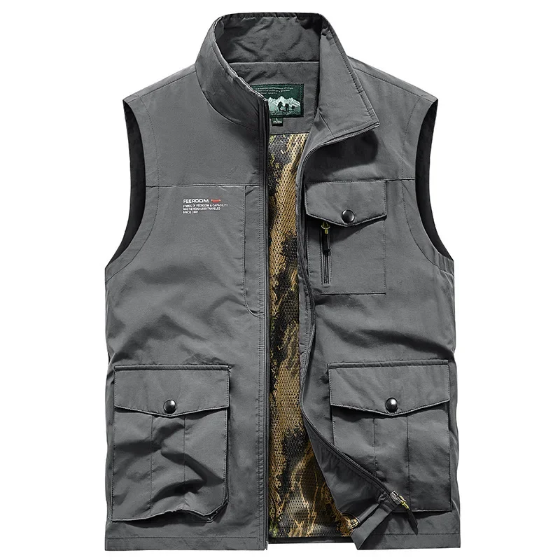 Gilet de randonnée multi-poches pour hommes, gilet d'été pour Camping, pêche, photographie, gilet Cargo tactique, nouvelle collection 2024