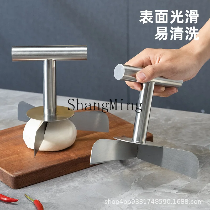 

CL jujube flowering steamed bread mold stainless steel triple-cut flowering steamed bread special artifact three-cut mold