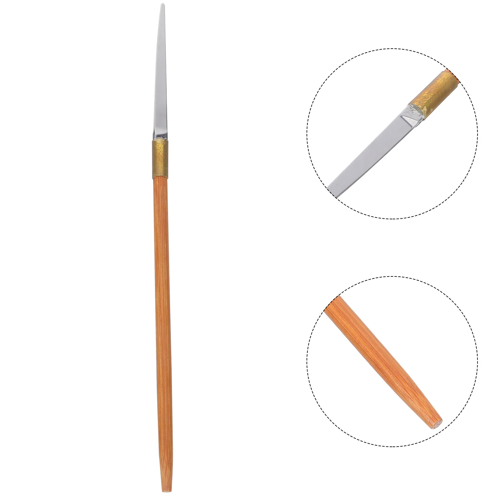 

Ear Picking Scraper Bamboo H Straight Mouth Cloud Knife Stainless Steel Ear Cleaning Tool Hygienic Portable