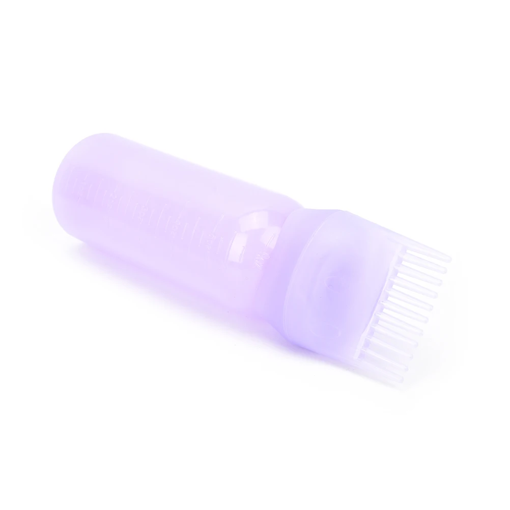 1PC 170ml Hair Dye Bottle Applicator Comb Dispensing Salon Hair Coloring Dyeing Dry Shampoo Bottle With Teeth