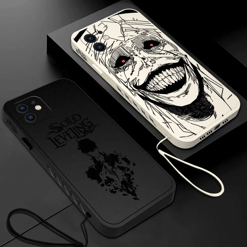 Anime Solos Levelings Phone Case For Samsung Galaxy S24 S23 S22 S21 S20 S10 S9 Note 20 10 Ultra Plus Pro FE 4G 5G Cover