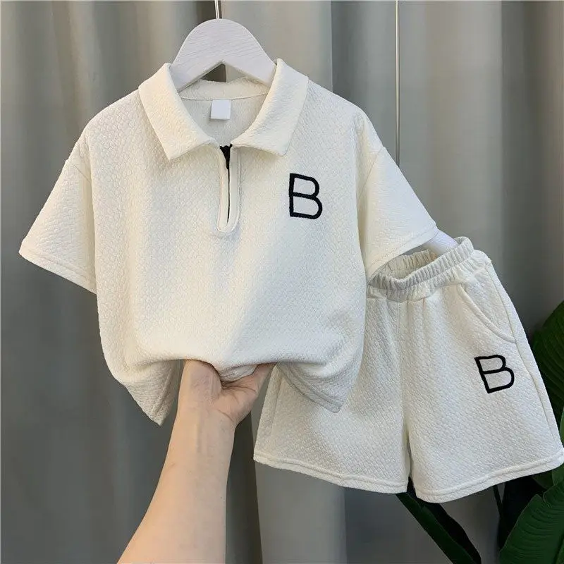 

Boys' Summer 2022 New Baby Sports Clothes Children's Casual Short-sleeved Suit