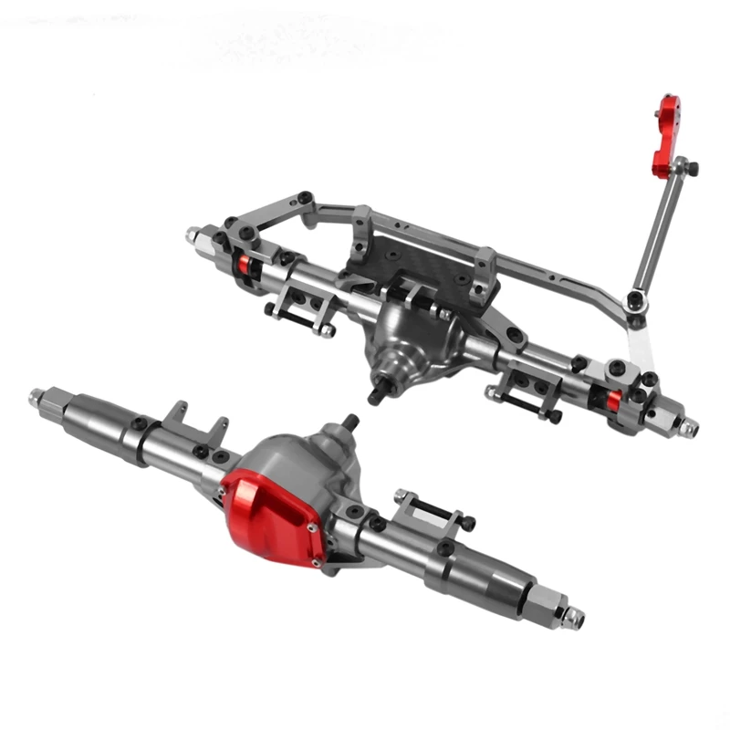 

1/10 RC Front and Rear Axle Alloy Straight Axle for 1:10 RC Crawler Car Axial SCX10 90046 90047 Upgrade Part