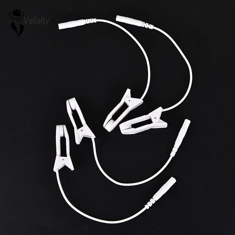 

Tens Electrode Lead Wire Connecting Cable Sleeping Aids Pin Breast Nipple Ear Pain Relief Clip for Massagers Earclips 2.0mm