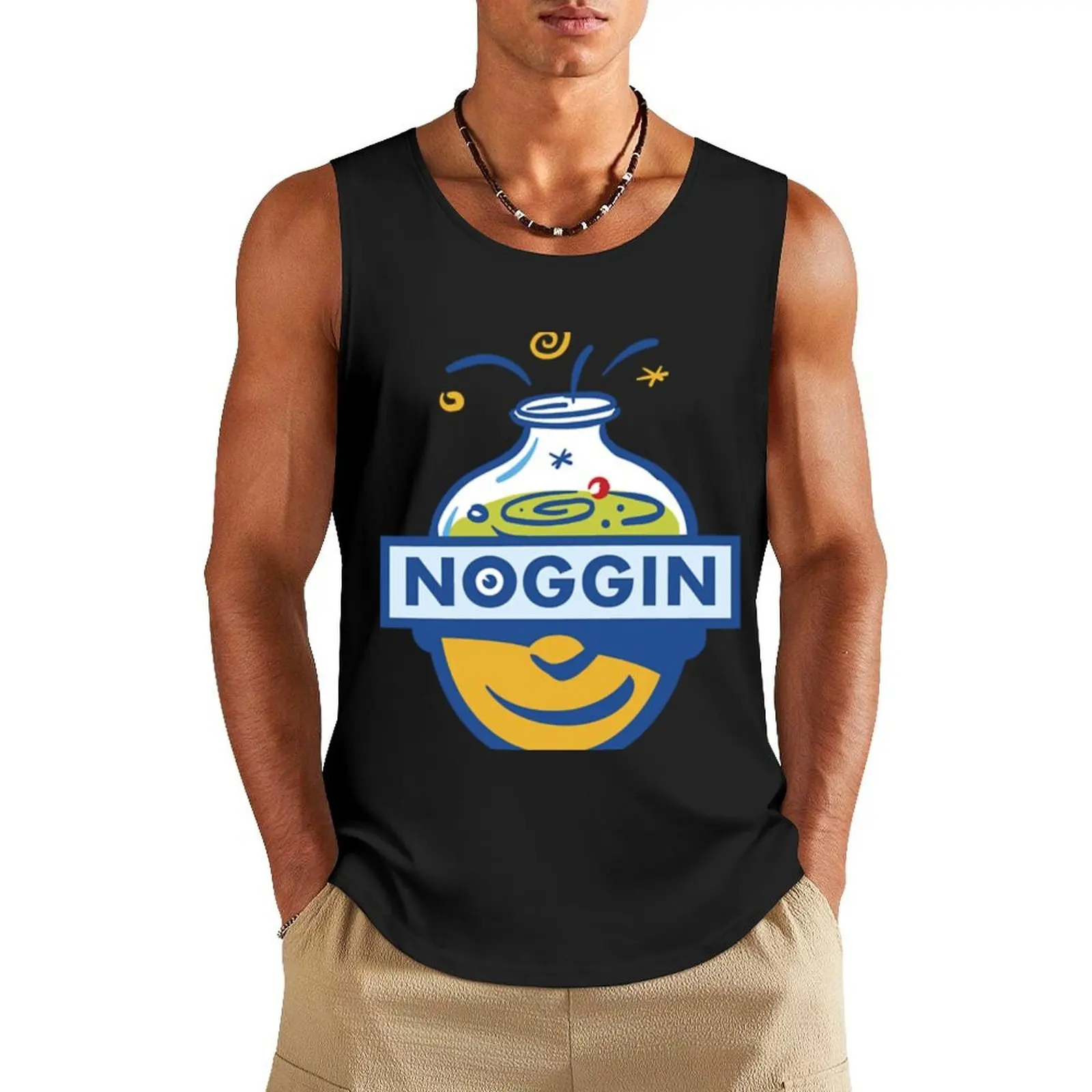 

Best Selling Noggin Design Tank Top Men's clothes luxury style sports t-shirts for men cool things