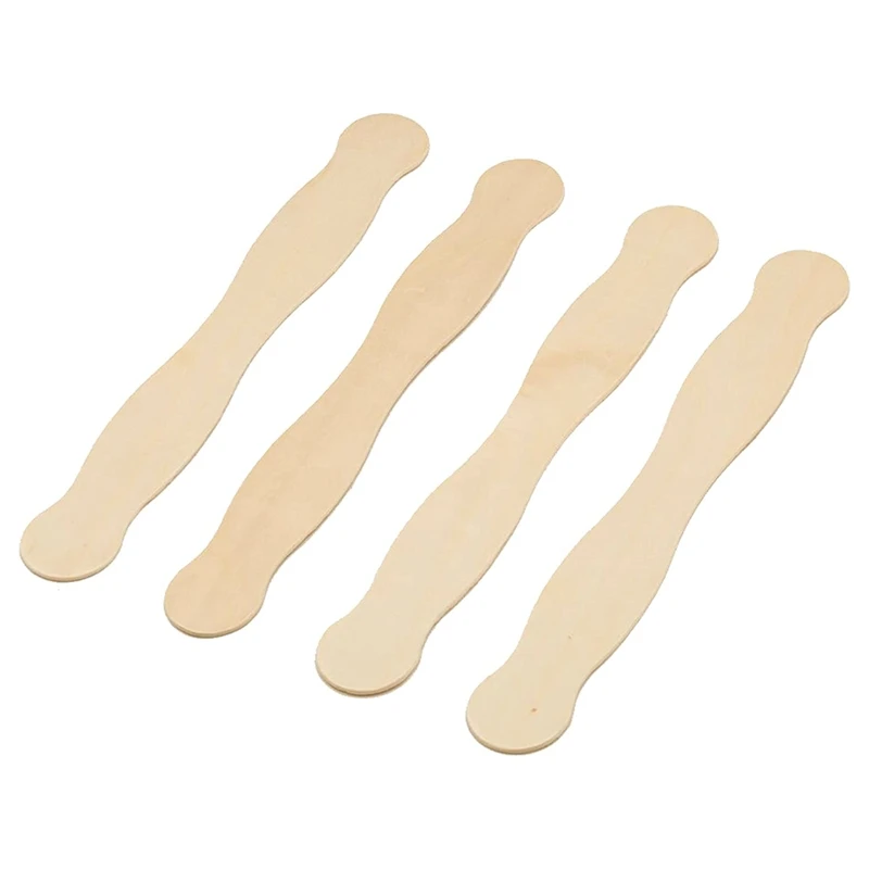 8Inch Fan Handles Or Wooden Spatula Or Paint Mixing Pack 100 Craft Popsicle Sticks Ice Cream Stick For DIY Crafting Supplies Kit