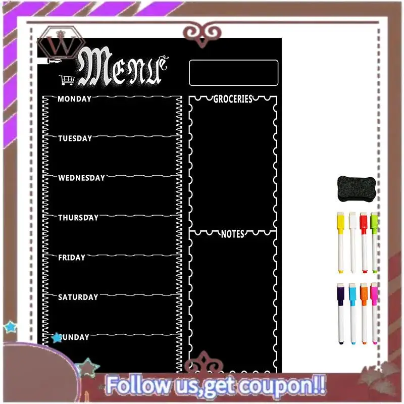 

Latest A3 Magnetic Whiteboard Sheet For Kitchen Fridge Multipurpose Fridge Weekly White Board Calendar For Menu Planning With 8