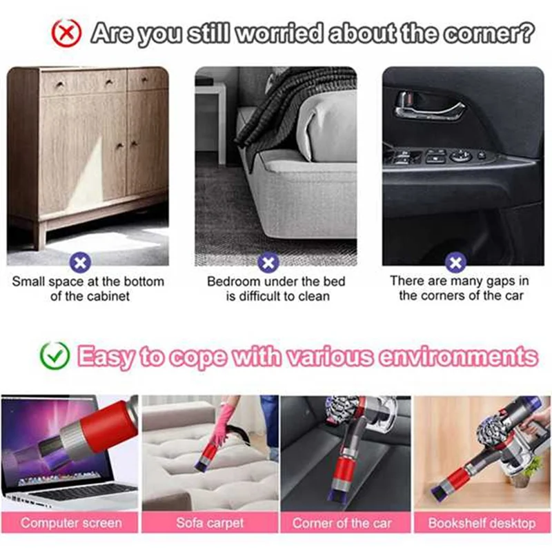 B47B-piezas de repuesto de vacío para aspiradoras inalámbricas Dyson V8 V7 V10 V11 V15, cepillo de eliminación de polvo suave, cepillo de polvo sin rastro