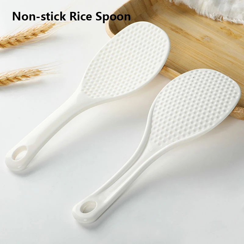 Rice Scoop Stand-up Non-stick Rice Spoon Plastic Rice Cooker Spoon PP Rice Shovel Cooking Spoon Ladle Kitchen Utensils【Homeclub】