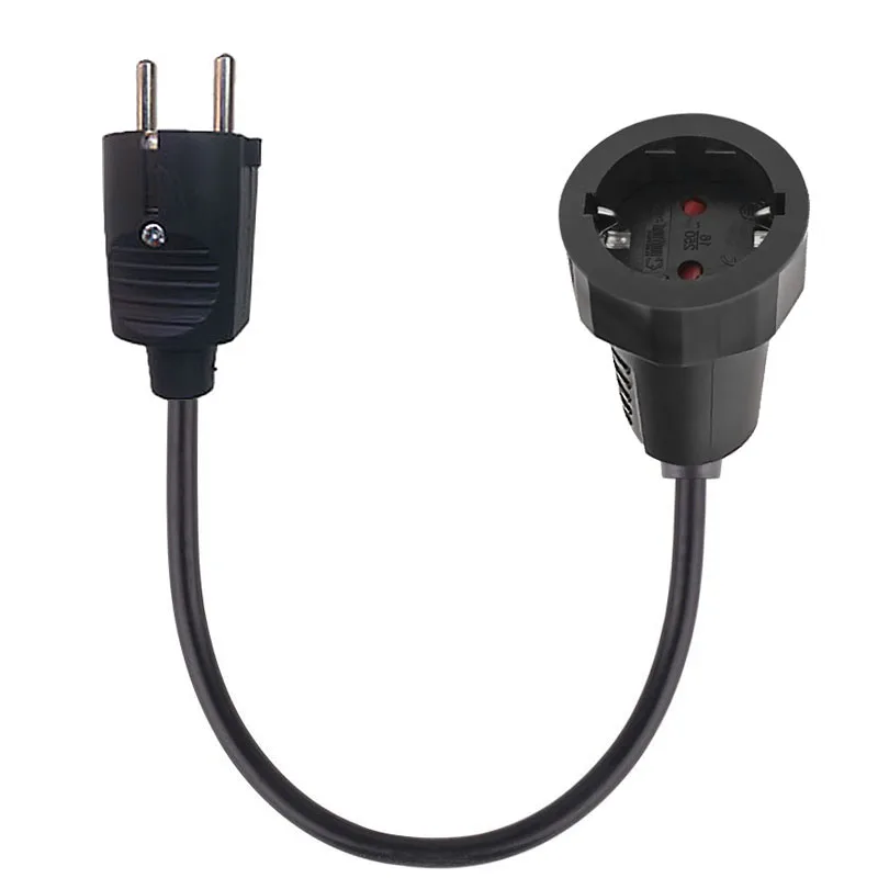 Power Extension Cord Cable Italy EU AU UK to EU Adapter Power Cord Male Plug to Female Socket Power Cable Conversion