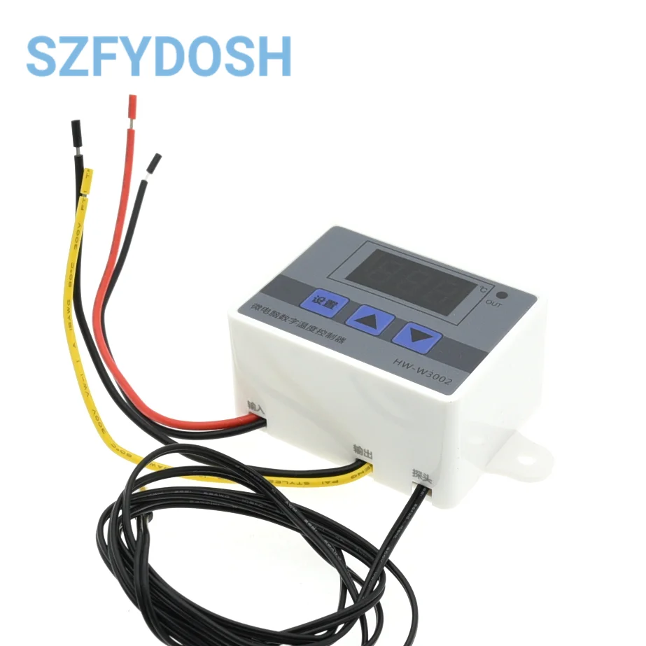 24V/220V W3002 Digital Temperature-Controller Microcomputer Thermostat Thermoregulator Heat Cool Temp Thermostat Control Switch