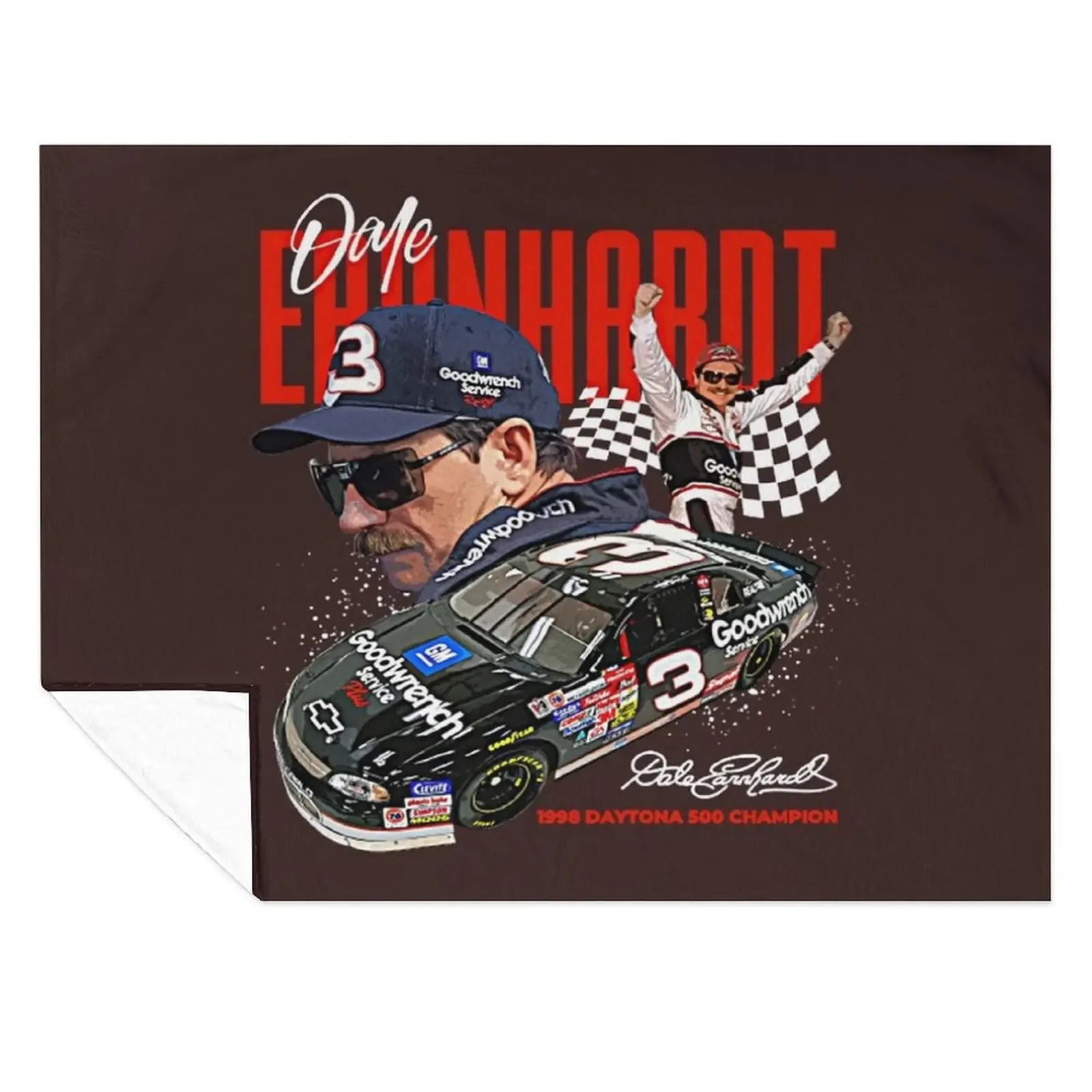 

Dale Earnhardt T-Shirt Throw Blanket blankets and throws Luxury Throw wednesday Thins Blankets