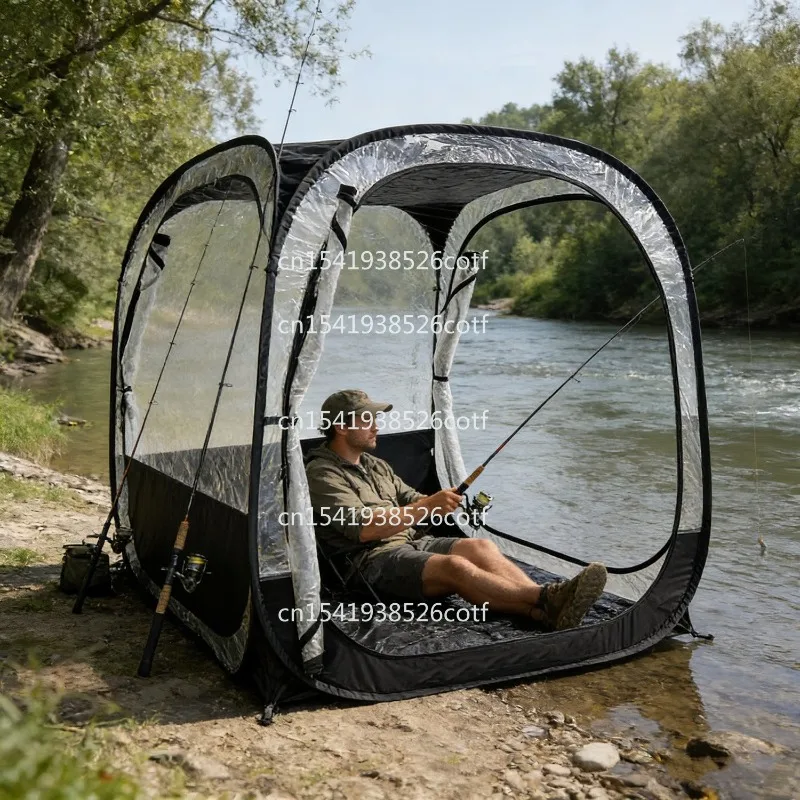 Outdoor fishing warm tent large transparent windshield removable winter courtyard sun canopy