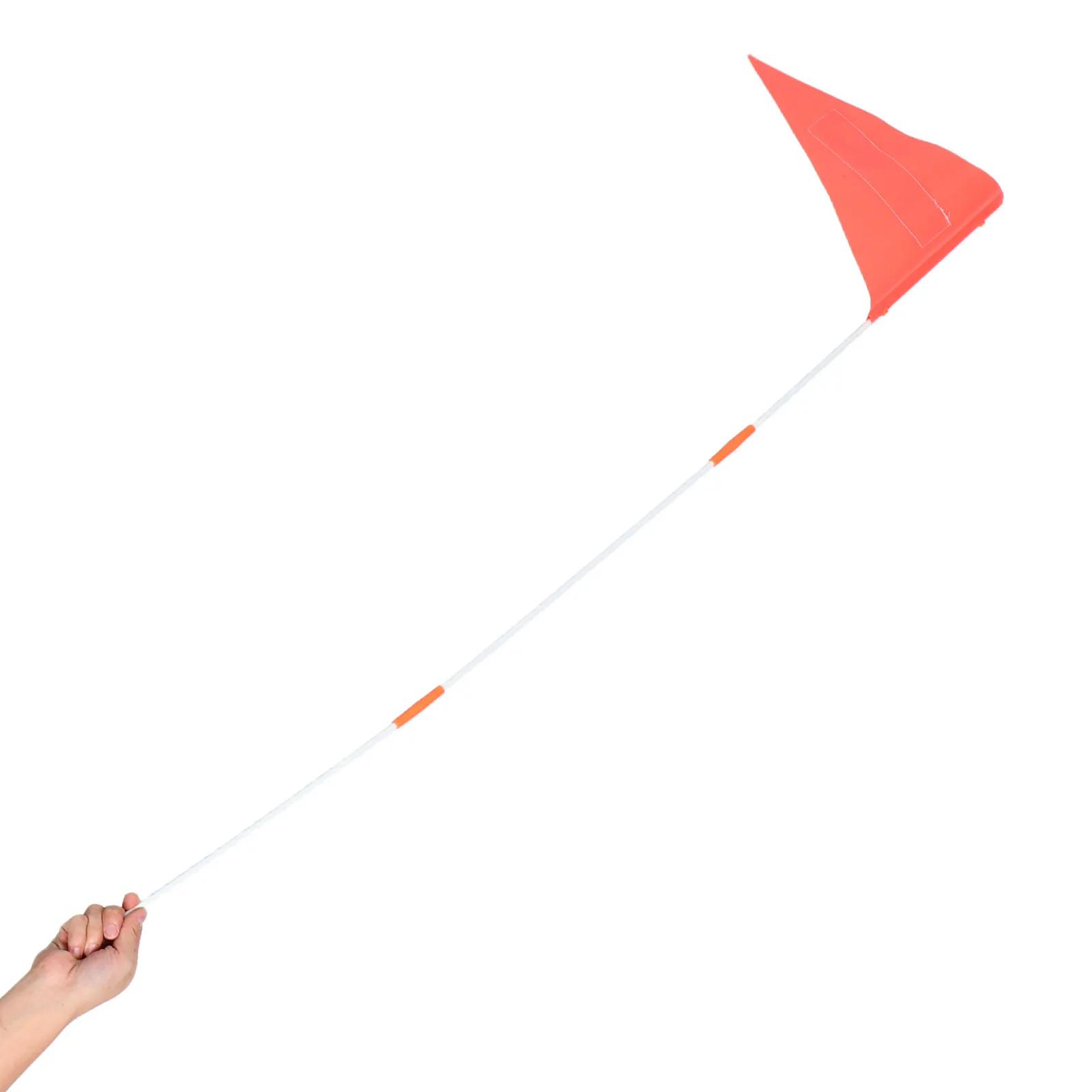 

1 set 1 Set Bicycle Safety Flags For High Visibility Orange Triangle Flag Durable Bike Warning Flag Pole Kit Cycling Safety