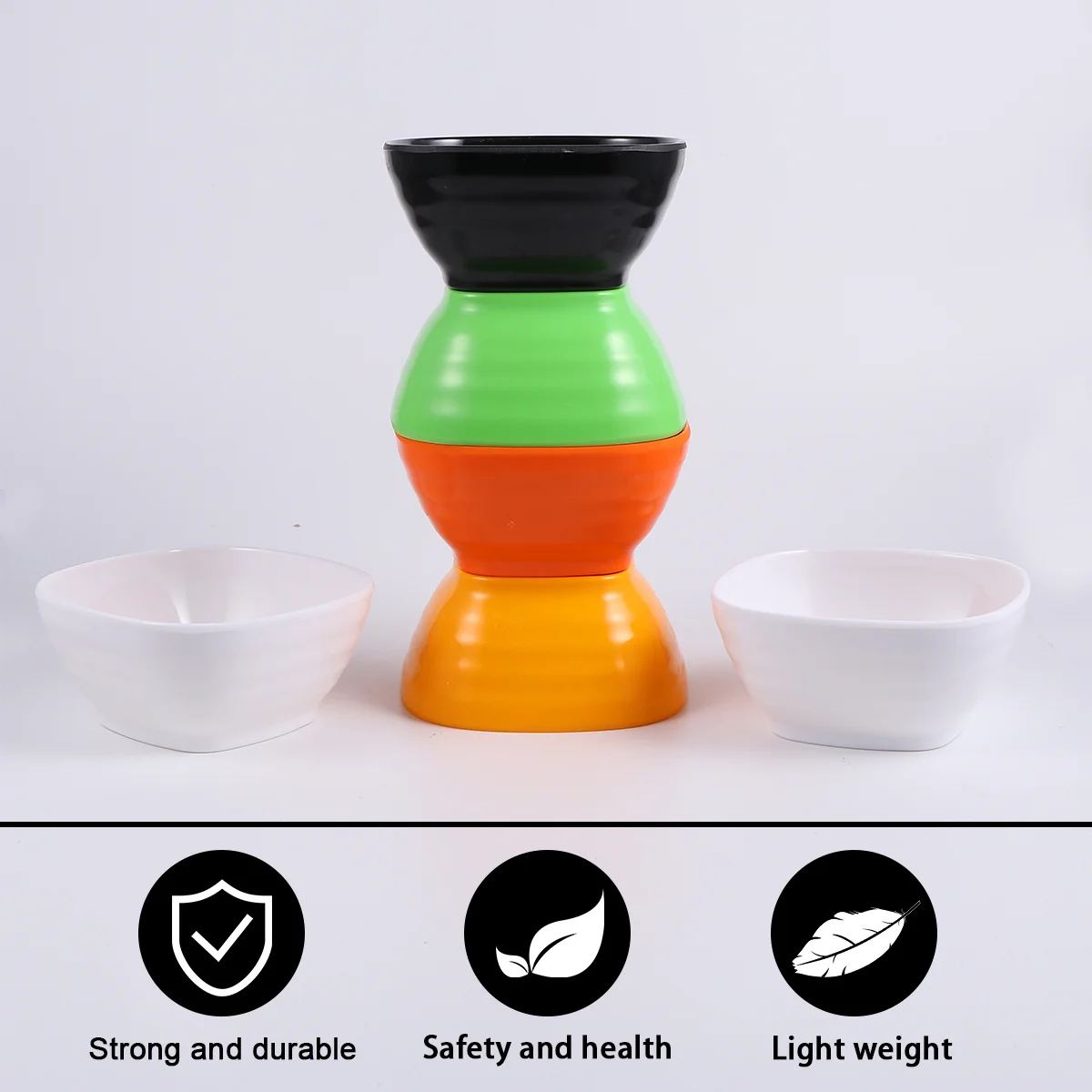 

Snack Bowl Fruit Cute Fruits Dessert Square Shaped Food Serving Container Office
