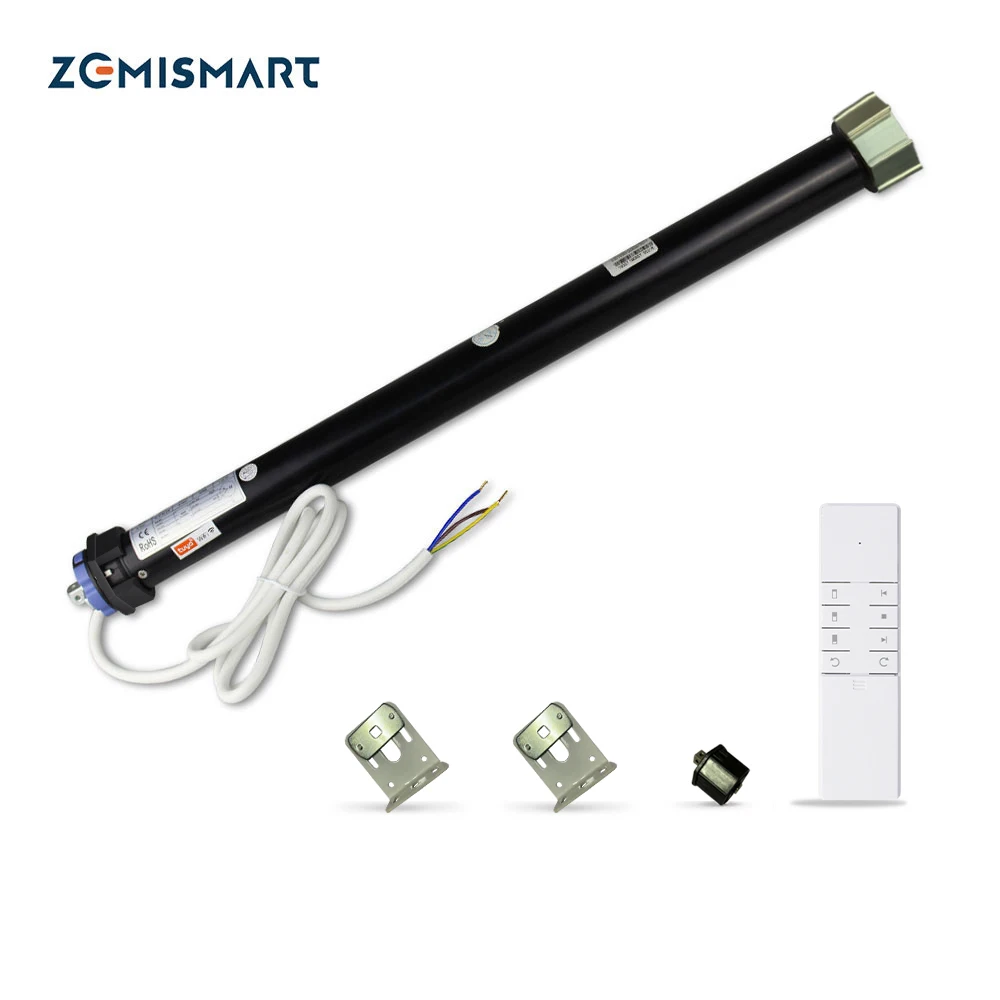 Zemismart WiFi Smart Electric Roller Shutter Motor for 40mm Octagonal Tube Roller Blinds Smart Life Alexa Google Home Control