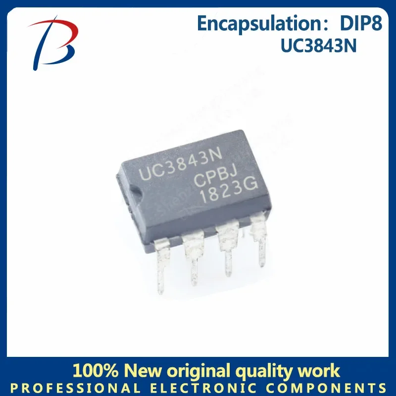 10PCS BHT UC3843N In-line DIP8 switch controller Silkscreen UC3843N