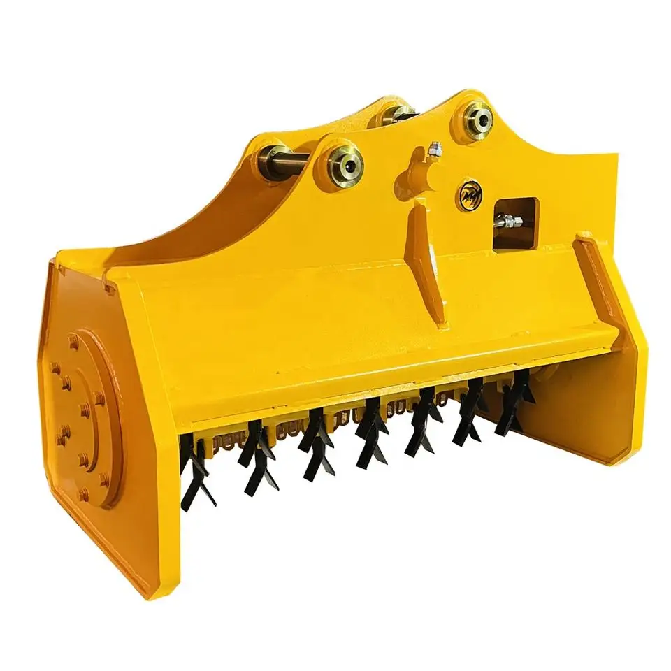 Specialized Brush Cutter Attachment - Professional Vegetation Management Tool for Heavy Equipment