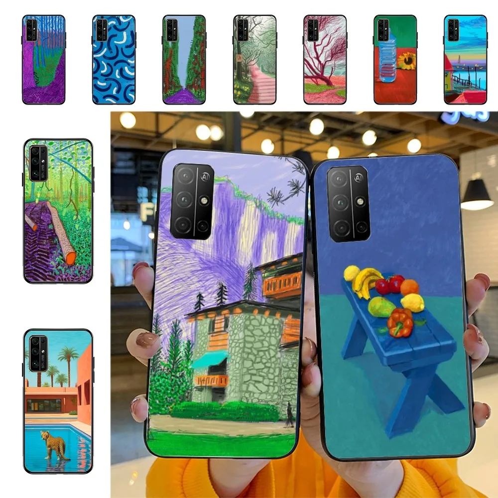 David Hockney Art Phone Case For Huawei Honor 10 Lite 9 20 7A Pro 9X Pro 30 Pro 50 Pro 60 Pro 70 Pro Plus