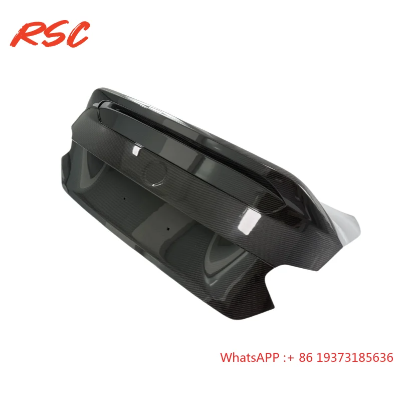V Style Dry Carbon Fiber Rear Trunk Lid for BMW G87 M2 G42 M240 Carbon Fiber Rear Trunk