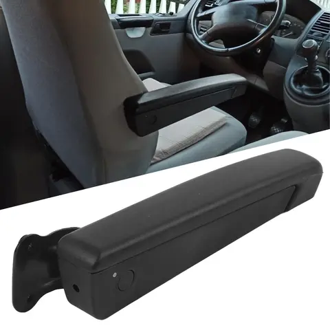Car Armrest Adjustable 0‑120° Range Black Right Hand Arm Rest Replacement for Motorhome Car Armrest Car Interior Parts