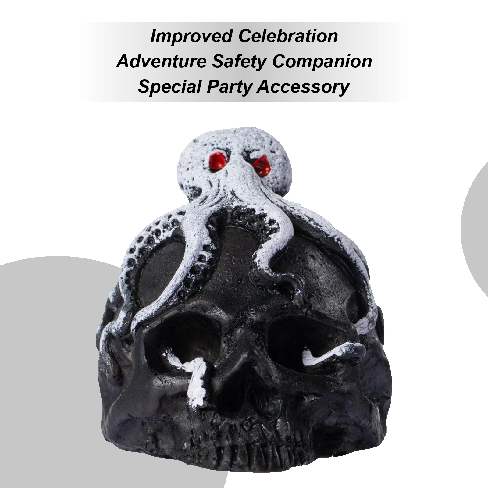 Skull Whistle Ancient Prank Toys Death Skull Horn Octopus Whistle for Outdoor Picnic Hiking Climbing War Exhibitions Meditation