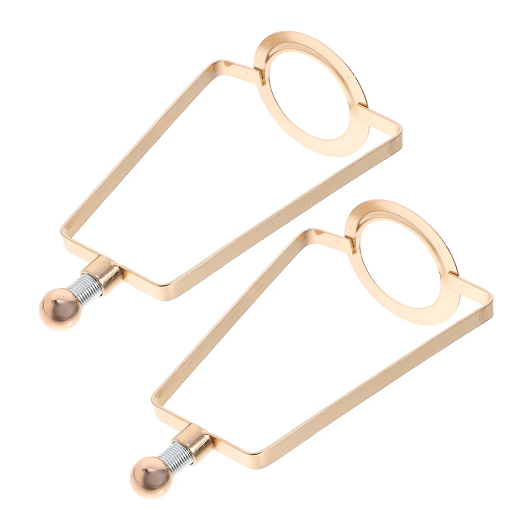

2pcs Lampshade Harp Bracket Iron Frame Hardware Kit Golden Base Office Table Lamp Parts Shade Holder DIY Lamps Decor