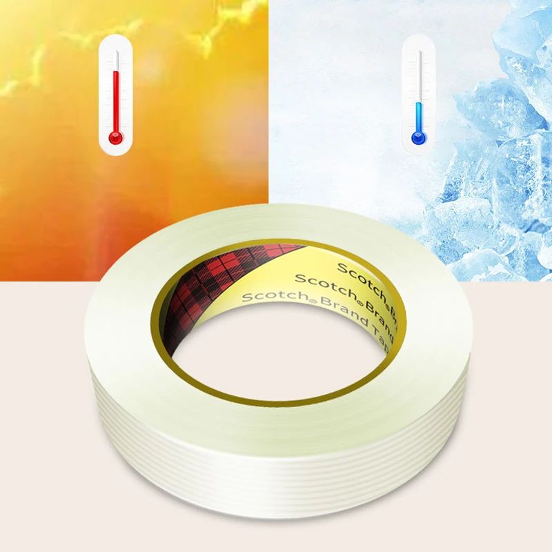 3M 8934 Fiber Tape Transparent High Adhesion Tape Glass Fiber Cloth Non-Trace Self-Adhesive Fiber Tape view 5