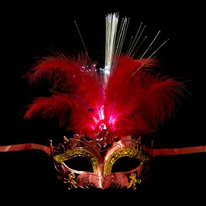 Venice Venetian Bright Pena LED mặt nạ phụ nữ Tiệc khiêu vũ Mask của Eye Carnival Halloween Masquerade Cosplay Cosplay 10 Tùy chỉnh bán hàng chính của Venice Carnival - №9
