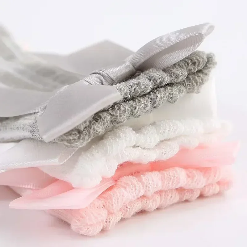 ولد الطفل الفتيات الجوارب الربيع الصيف الخريف عدم الانزلاق الطابق الزحف جورب لطيف القوس الكبير الركبة عالية جوارب طويلة للأطفال الصغار