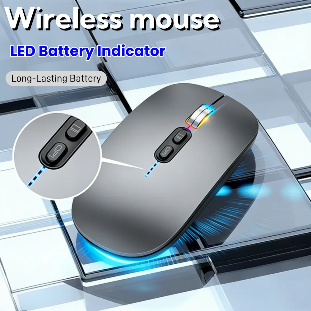 Model M103 Rechargeable Wireless Mouse - Dual Mode (2.4G/Bluetooth) Ultra-Portable Design for Laptop Tablet & PC 2026 New