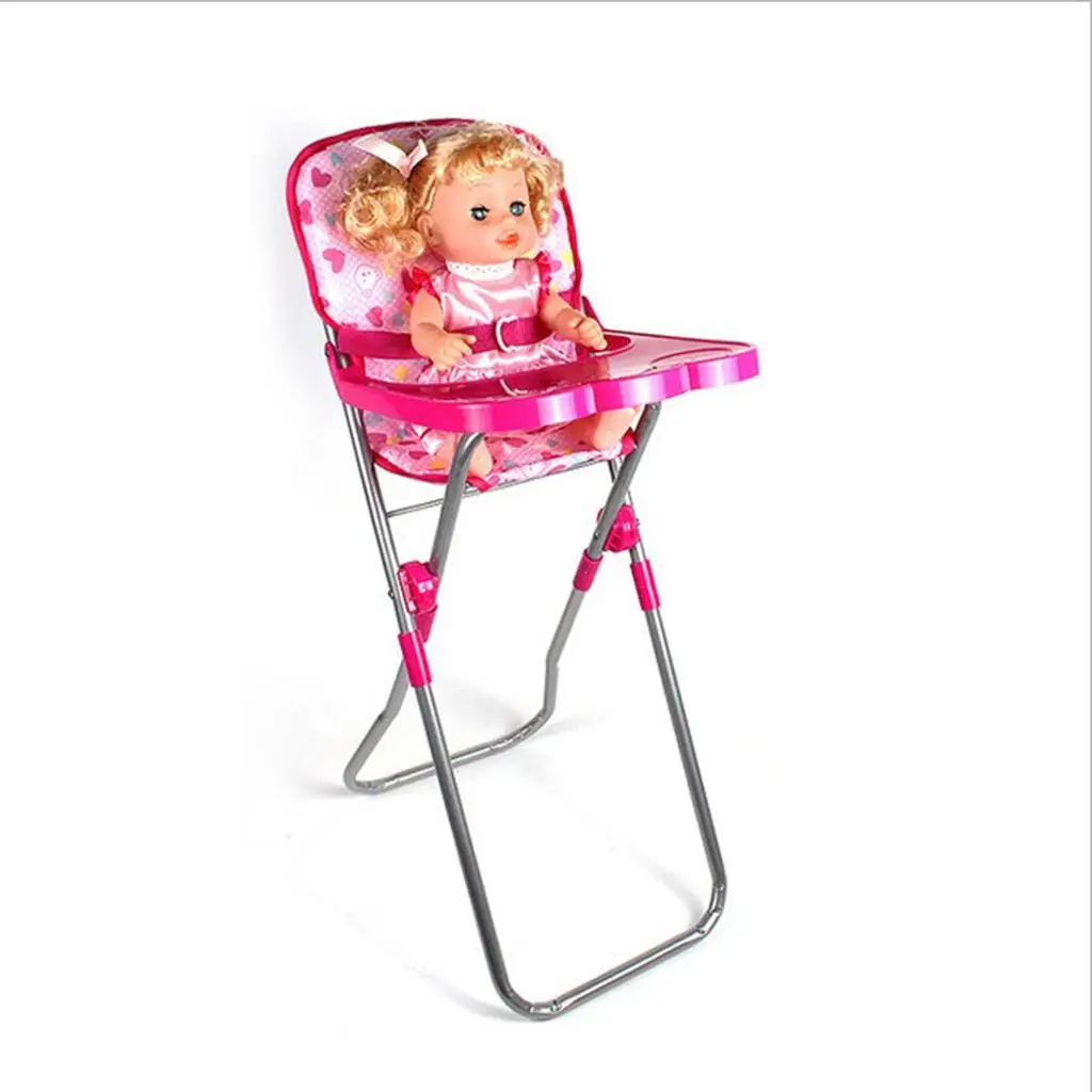 Simulação cadeira de boneca leve casa de bonecas minaitures cadeira de jantar do bebê playset para crianças fingir jogar e decoração do berçário