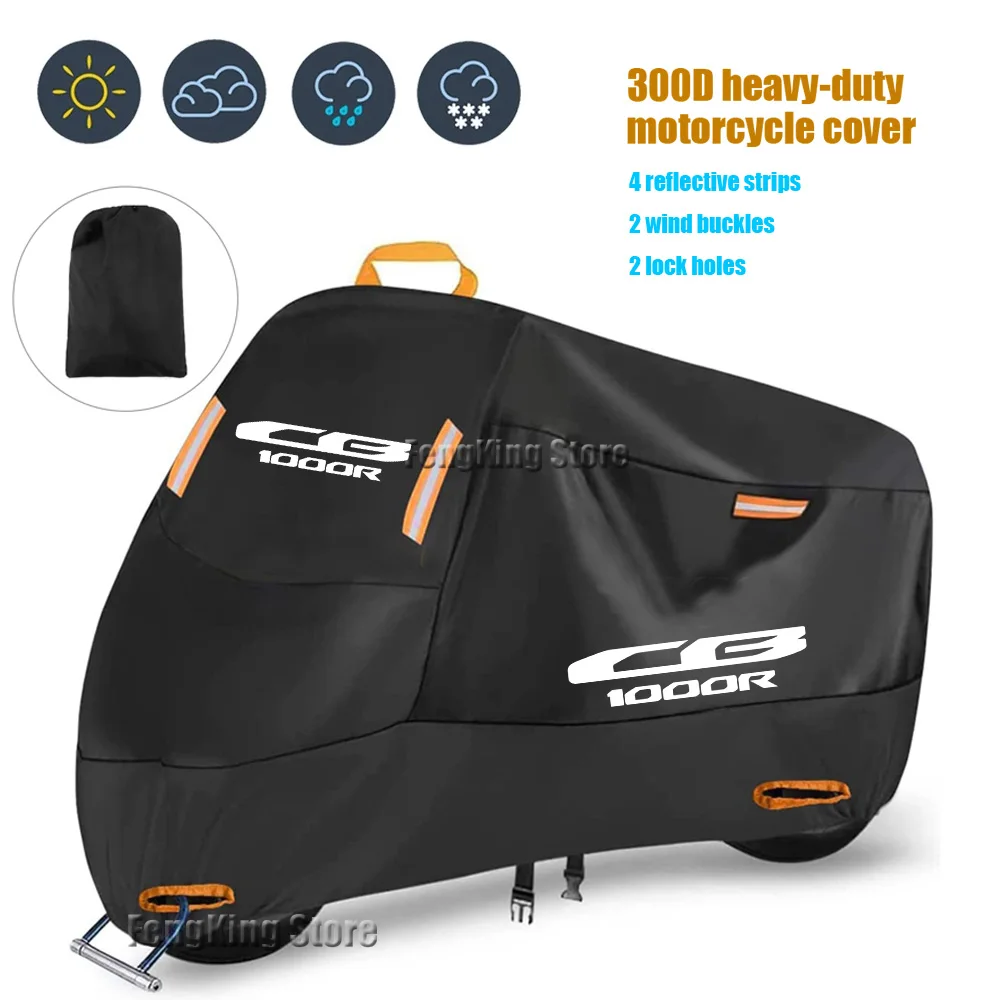 

Motorcycle Cover Waterproof Outdoor Scooter UV Protector Dust Rain Cover For HONDA CB1000R CB 1000R 2009-2014 2015 2016