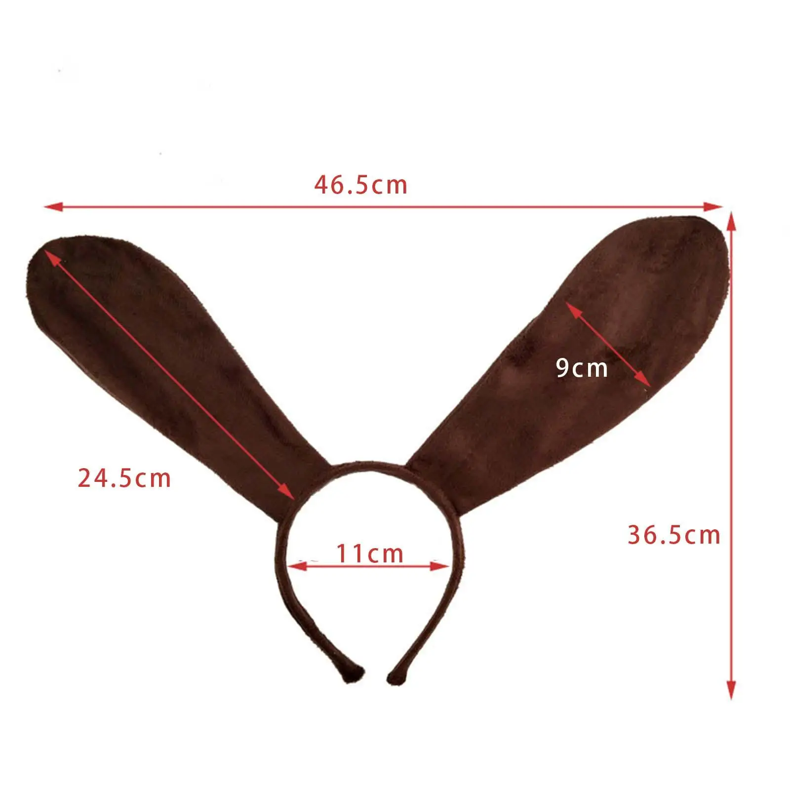 Animal Ears Headband Dog Tail Bowtie Set for Halloween Cosplay Party Adult Kids Fancy Dress Costume Hairband Unisex