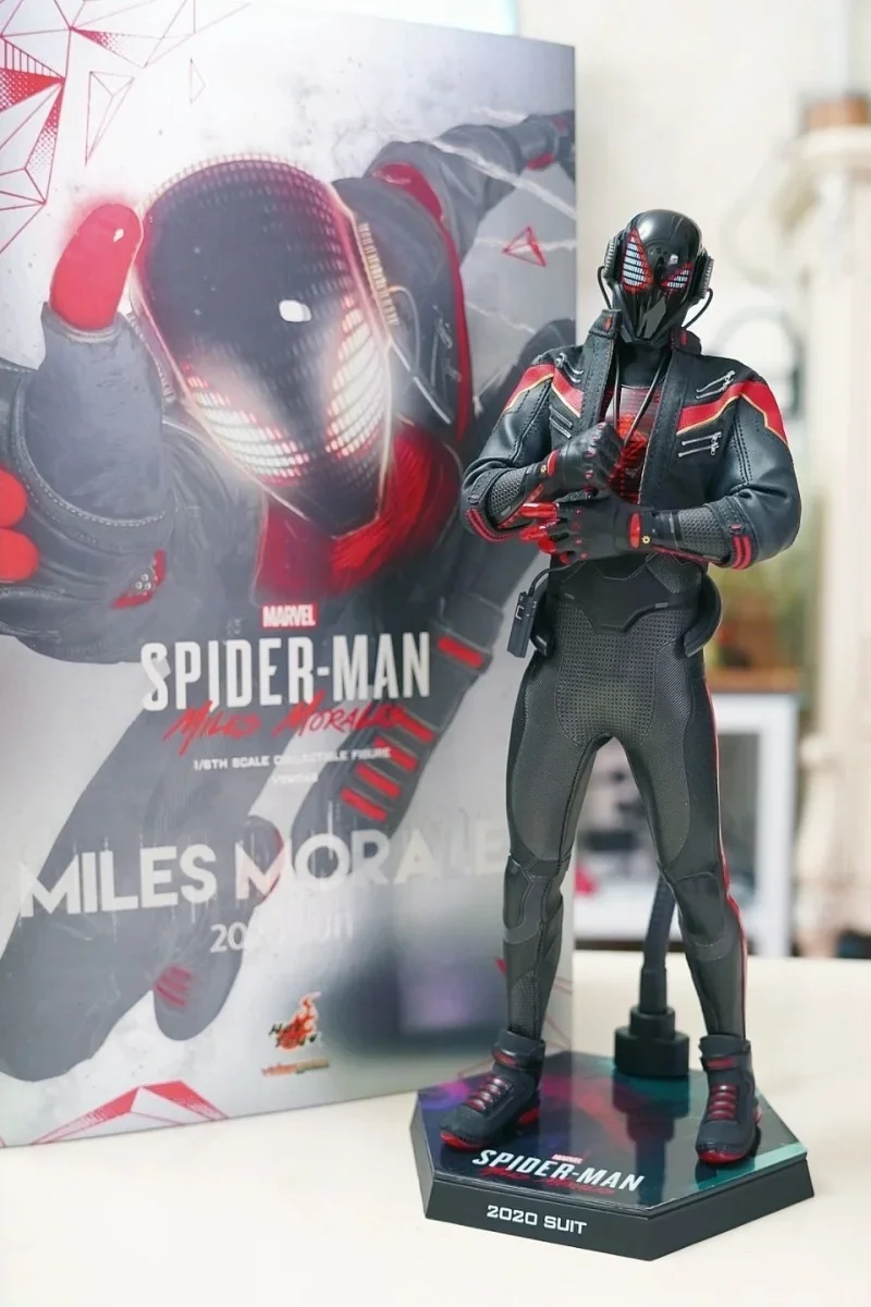 In Stock Original Hottoys Vgm49 Video Game Masterpiece 1/6 Spider Man Miles Morales Suit Edition Model Art Collection Toys