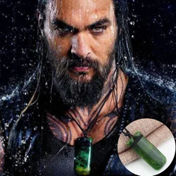 Men Justice League Aquaman Cosplay Costume Maori Pendant Hand Carved Toki Jason Momoa Necklace Arthur Curry Aquaman Jewelry