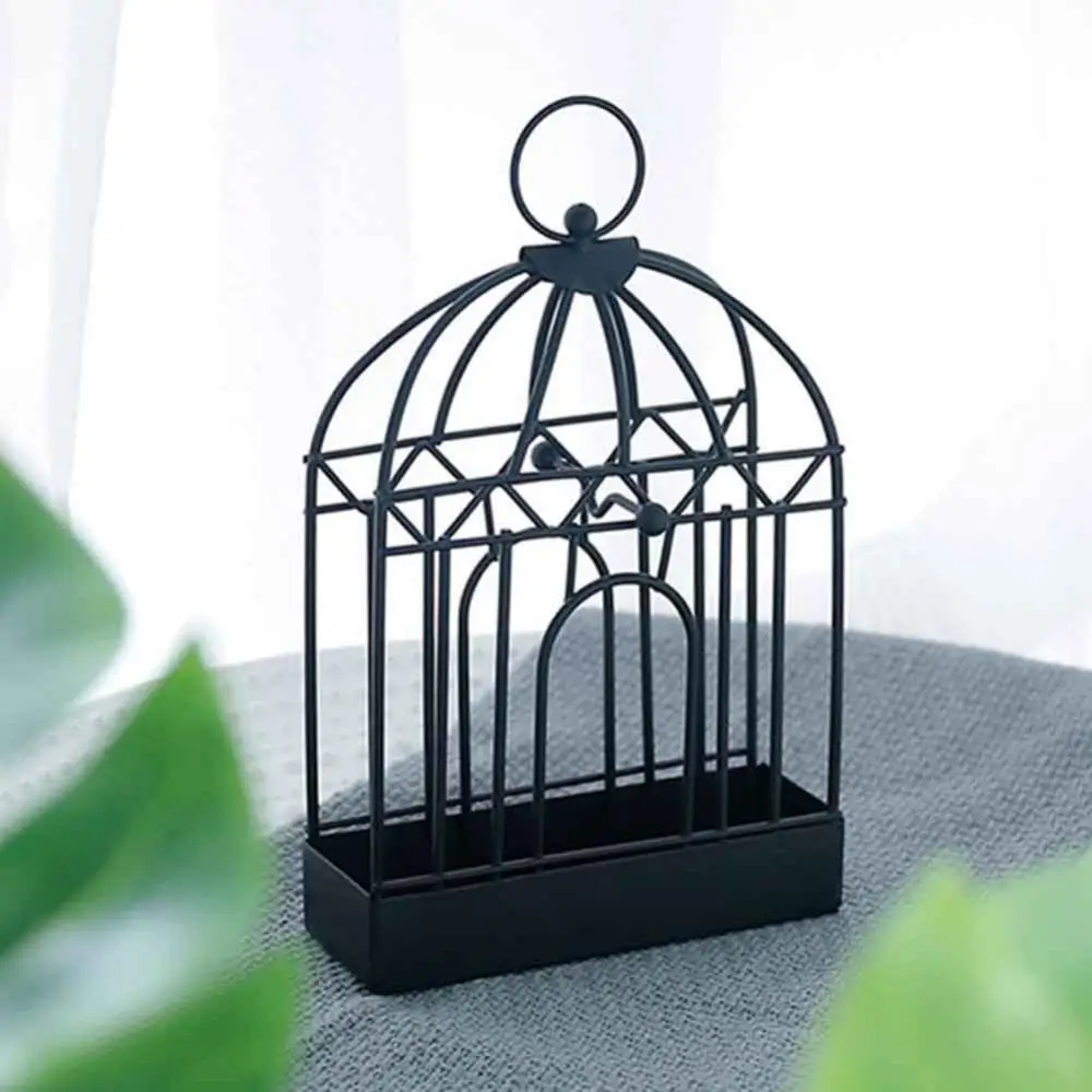 Support de bobine de moustique en métal de style nordique, support d\'encens de cage à oiseaux, décoration de la maison