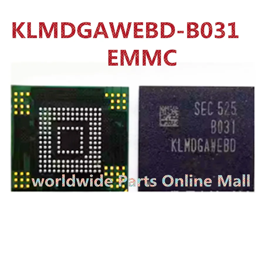 1pcs-5pcs KLMDGAWEBD-B031 BGA153 ball EMMC 5.0 128GB mobile phone font plant good ball ic