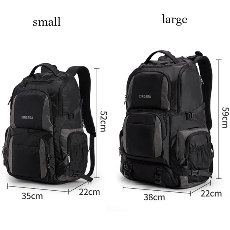 80L 50L Expandable Men 17 Inch Laptop Notebook Backpack Outdoor Hiking Travel Pack Sports Climbing Pack for Male Women Mochilas