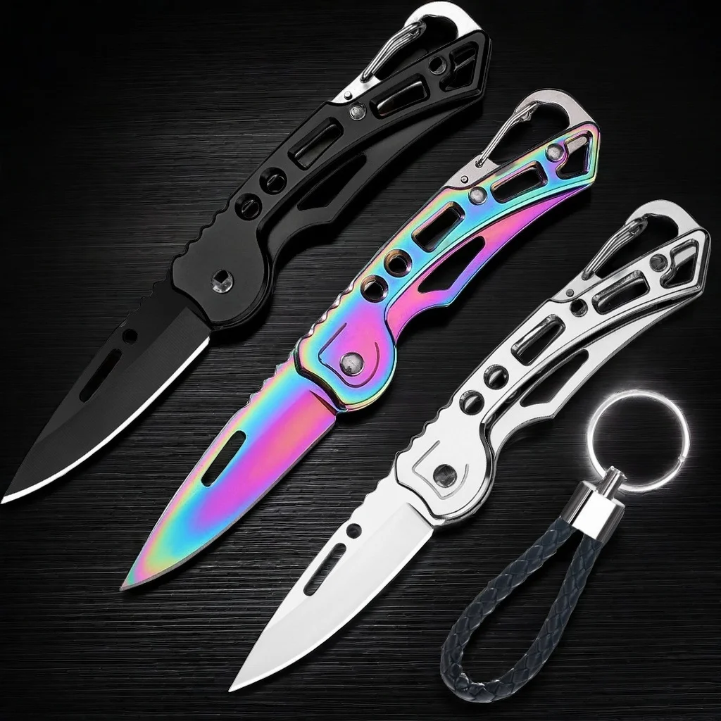 Folding Pocket Knife Stainless Steel Survival Hunting Camping Fishing Portable Fruit Carrying Outdoor Tools Survival Hand Tools