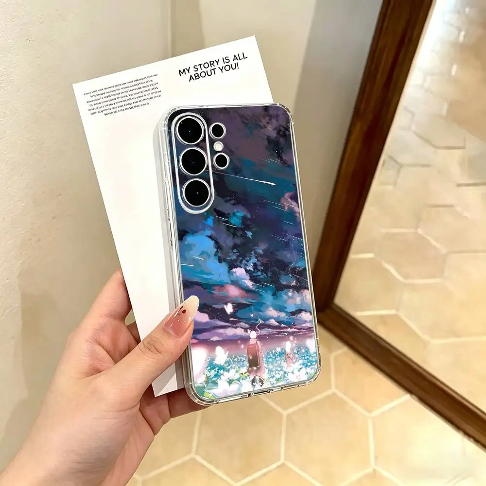 Anime M-Mushishi Clear Hard Phone Case For Samsung S25,24,23,22,21,10,9,Ultra,Plus,Lite Transparent Cover view 2