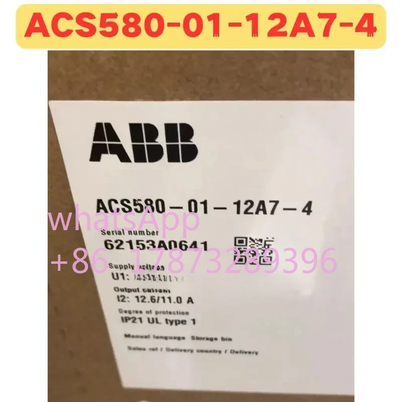 

Brand New Original ACS580-01-12A7-4 ACS580 01 12A7 4 Frequency Converter