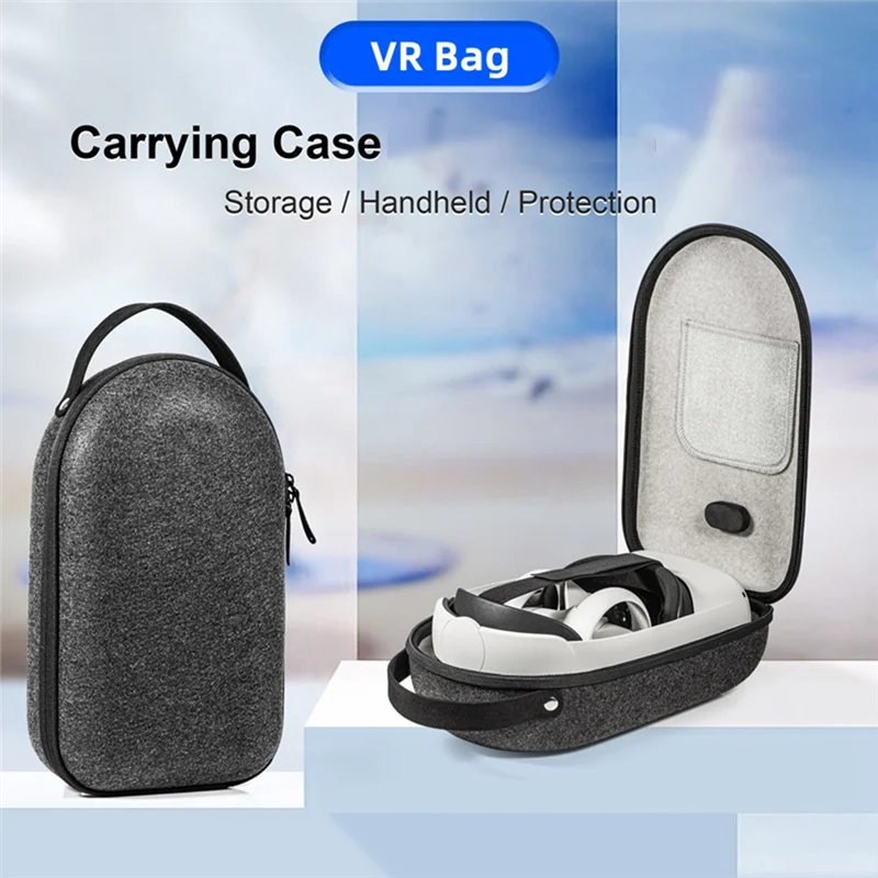 AP-VR étui de transport pour Meta Quest 3 Compatible pour Quest 2 dur grand sac de Protection d'espace VR accessoires pièces