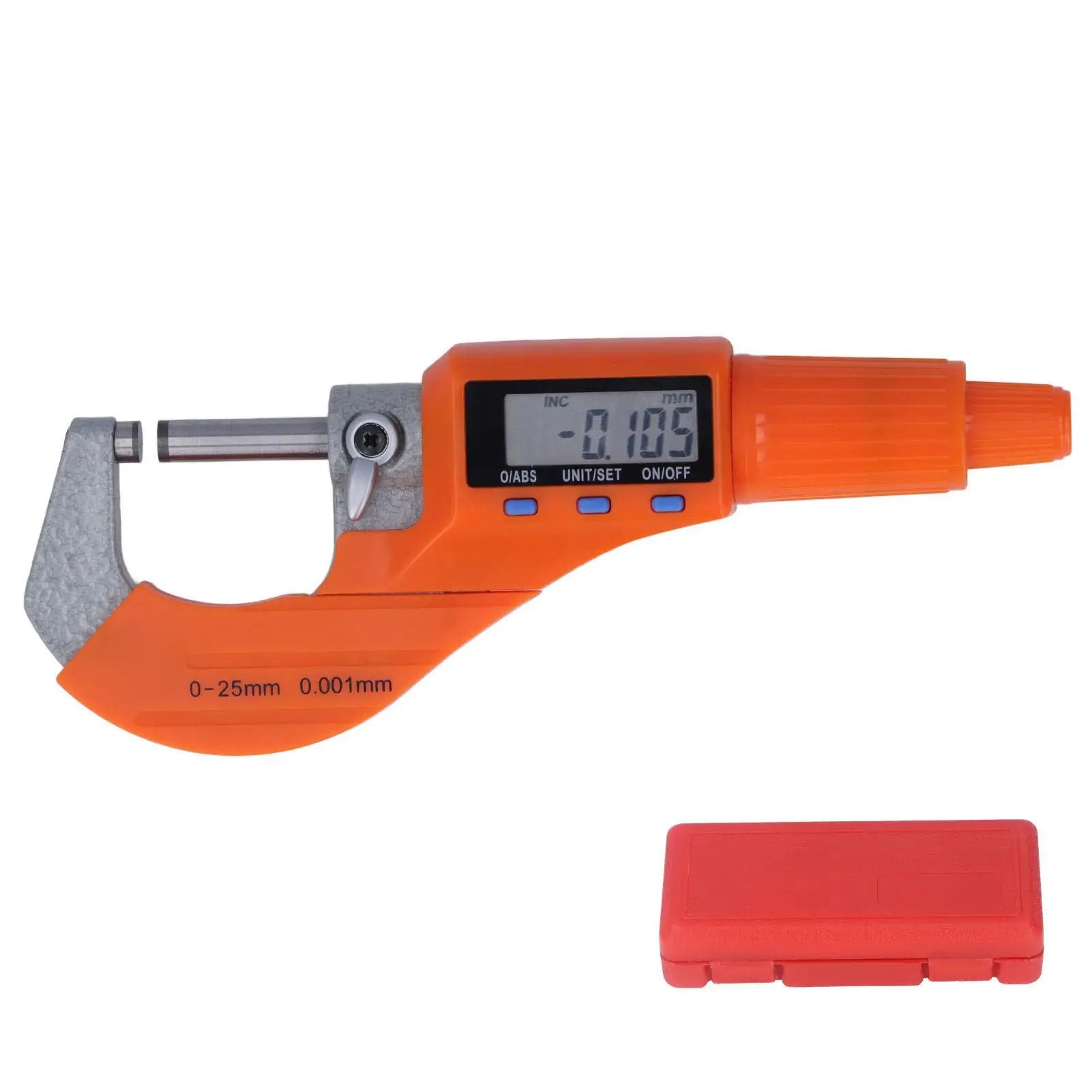 

Digital Micrometer Electronic Thickness Gauge 0.001mm Resolution 0-25mm Measuring Tool