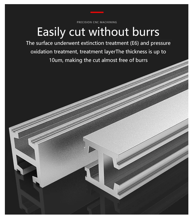 4 pes/lot of 250mm highprecision hard anodized aluminum profiles,industrial aluminum alloy 6061 profiles for material handling