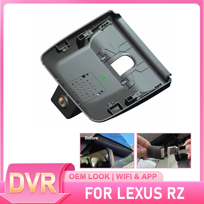 Dash Cam for Car Camera Recorder Dashcam WIFI Car Dvr Recording Devices For Lexus RZ 450e 2023~2025 For Lexus RZ450e OEM Style