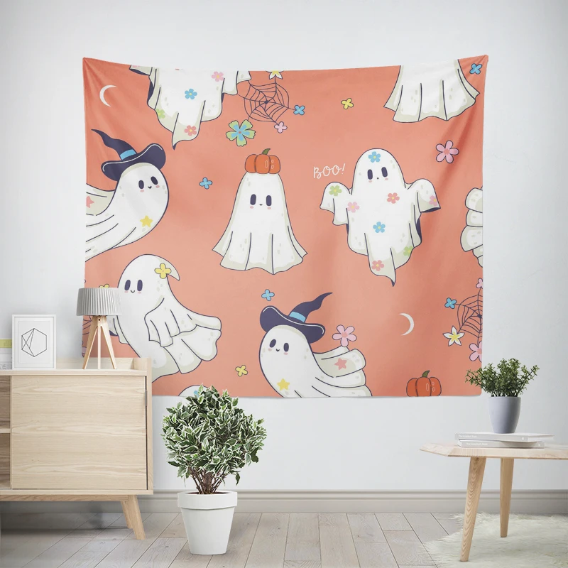 Home decorations modern room decor items wall tapestry aesthetic bedroom wall art large fabric tapestrys Halloween Autumn funny