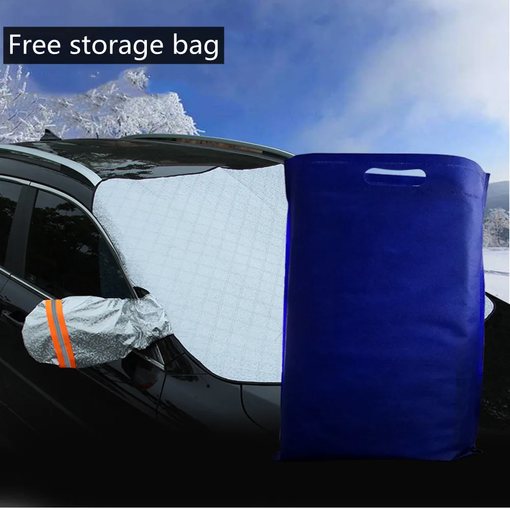 

Car Windshield Snow Frost Sun Shade Cover Waterproof Winter Ice Snow Frost Guard Protector Car Front Windscreen Cover