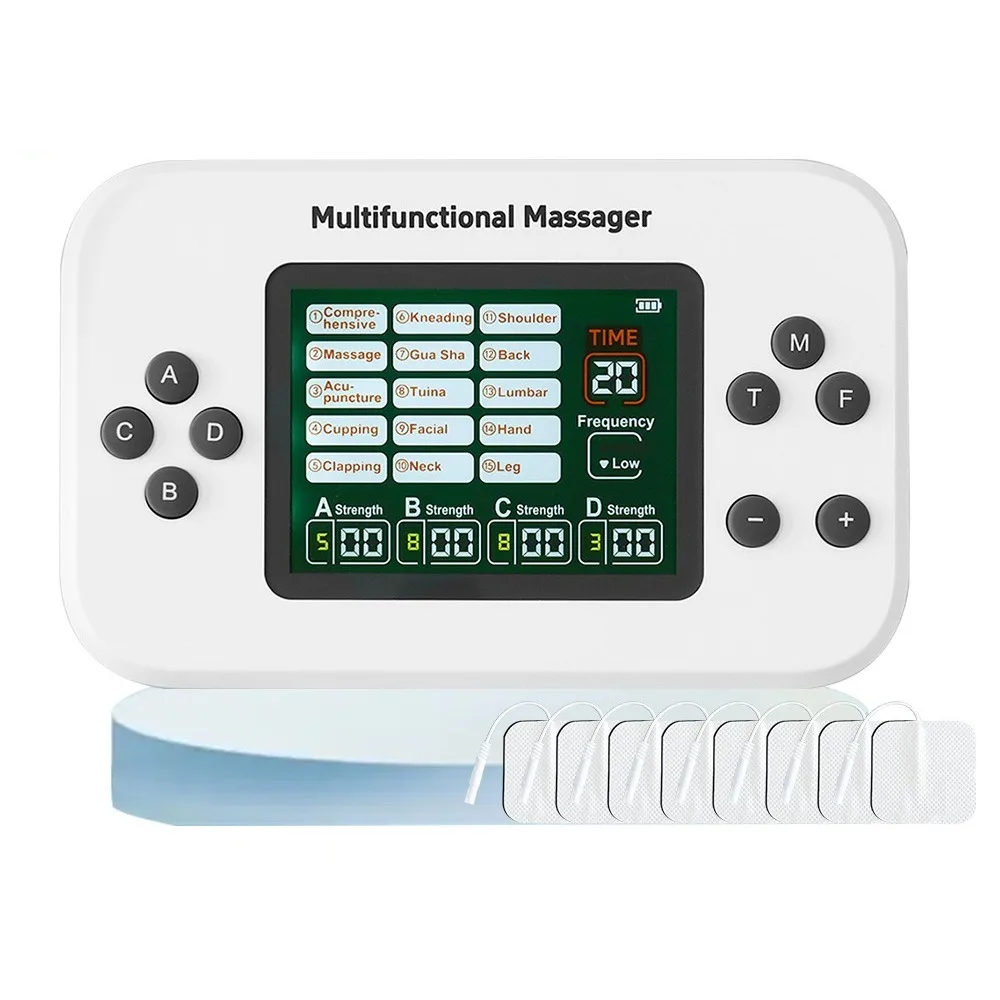 

EMS 4-канальный выходной дноуглубительный меридиан, физиотерапевтический инструмент, бытовой массажер для реабилитации шейного отдела позвоночника и поясничного импульса