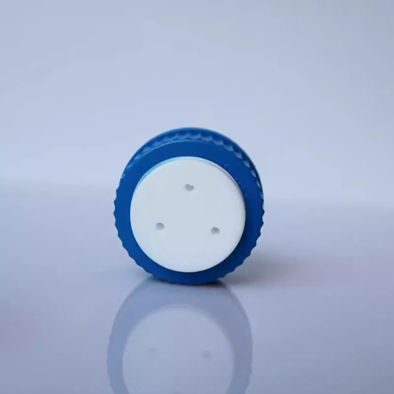 

GL45 liquid phase mobile phase bottle cap 1/2/3/4/5 holes liquid phase bottle cap screw mouth blue reagent bottle cap